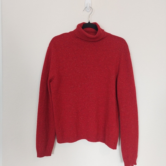 Vintage Talbots Wool and Silk Blend Turtleneck Sweater Size Large - Picture 1 of 7